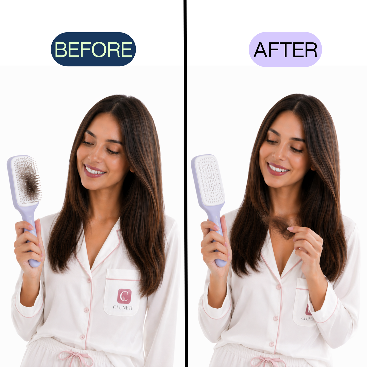 Self-Cleaning Hair Brush - Cluneti™