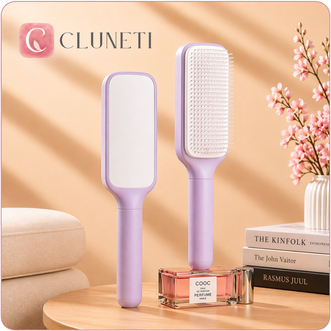 Self-Cleaning Hair Brush - Cluneti™